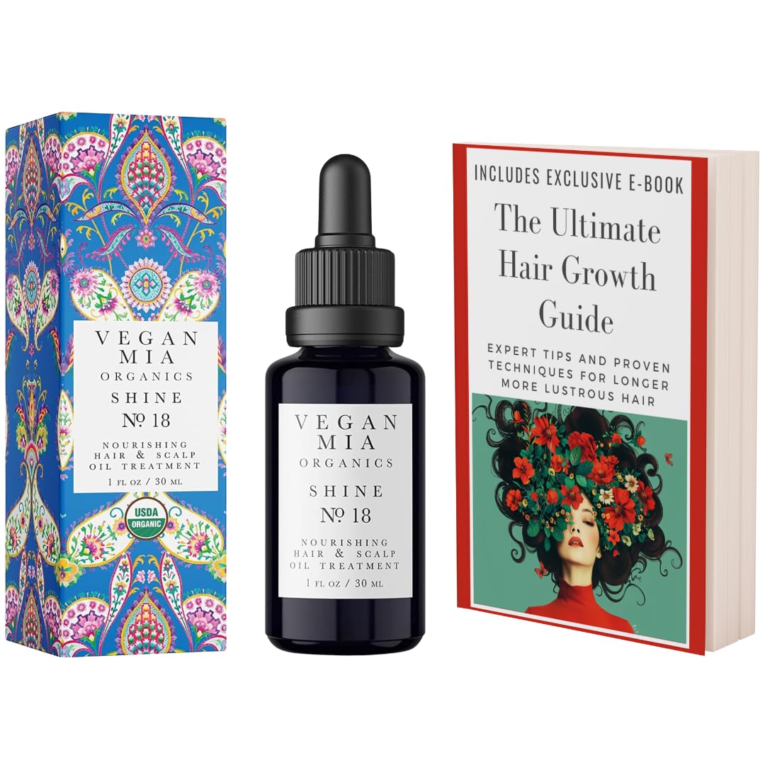 USDA Organic Rosemary Oil for Hair Growth with Castor, Jojoba & More by Vegan Mia | for Intense Nourishment & Dry Scalp Treatment - Get Healthier,