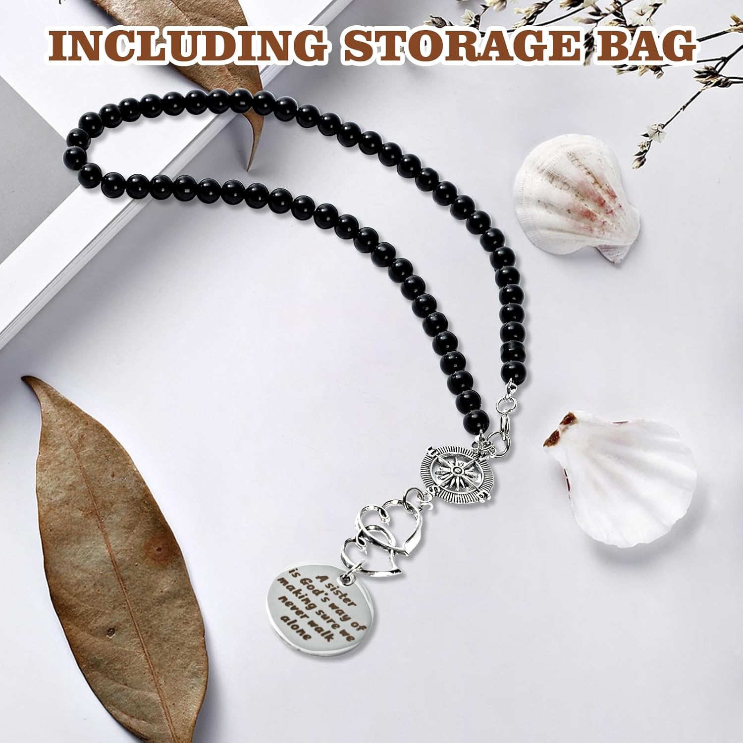 Sister Gift, Car Charm Decor Hanging, A Sister is God’s Way of Making Sure We Never Walk Alone - Image 4