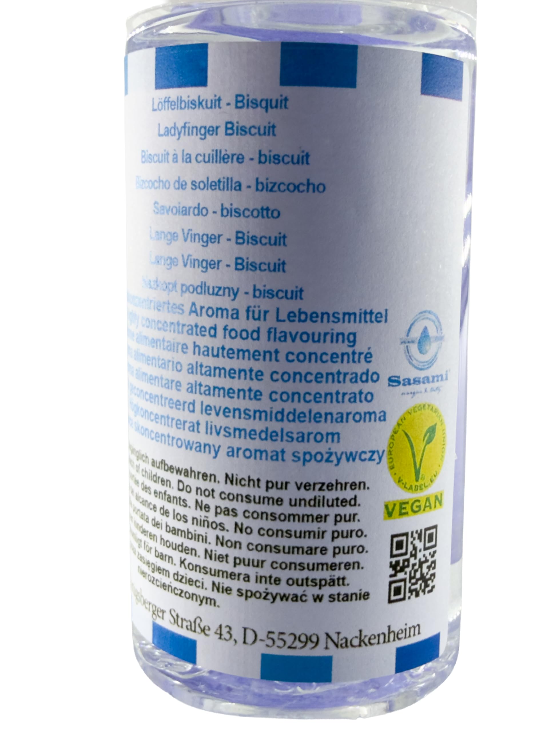 Biscuit à la cuillère - biscuit arôme concentré - Vegan - Sasami - 100 ml