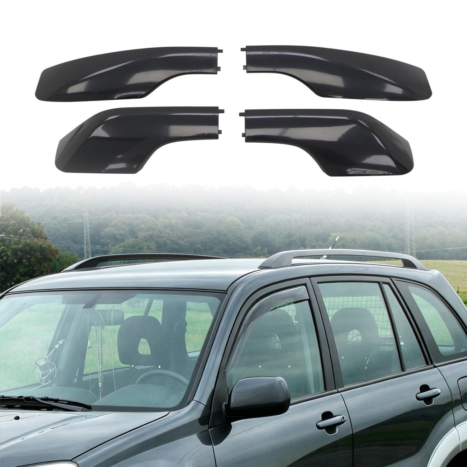 Photo 1 of HIGH FLYING Roof Rack Rails End Cap Shell for Toyota RAV4 2001-2005