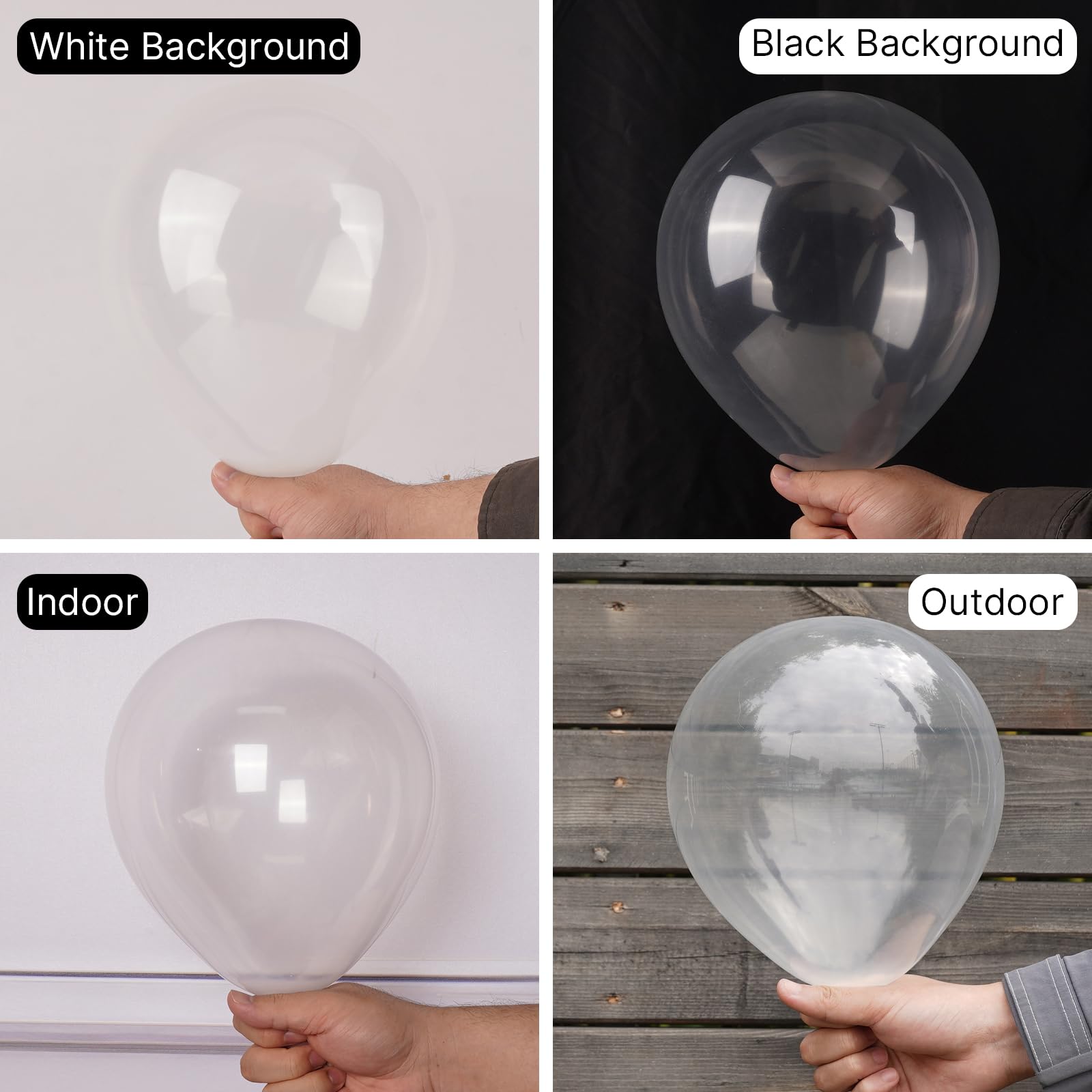 PartyWoo Clear Balloons 51 pcs 12 Inch Transparent Bubble Latex Helium Balloons for Graduation Wedding Engagement Anniversary Baby Shower Gender Reveal Birthday Party Decorations Clear-Y2