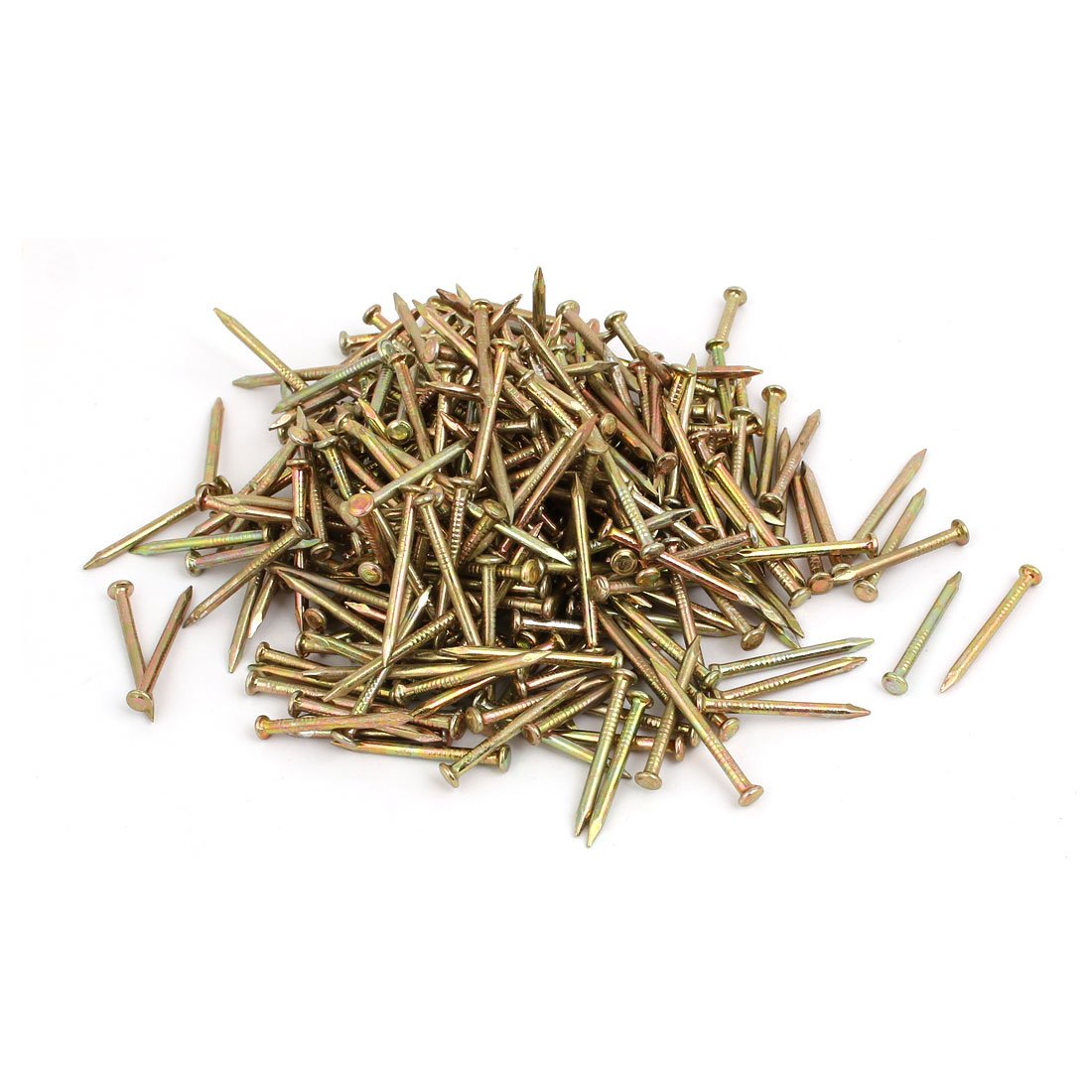 Aexit Fiber Concrete Fastener Cement Wall Steel Point Tip Wire Nails 25mm Length 300PCS Model:78as75qo640