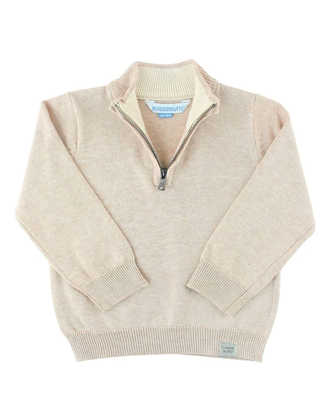 RUGGEDBUTTS Toddler Boys Pullover - Quarter-Zip Sweater