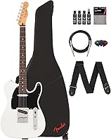 Vista 30 de Fender Player II Telecaster - Paquete color caramelo claro con estuche, correa, cable, paquete de 3 púas y kit de limpieza para guitarra
