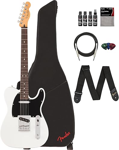 Miniatura 30 de Fender Player II Telecaster - Paquete color caramelo claro con estuche, correa, cable, paquete de 3 púas y kit de limpieza para guitarra