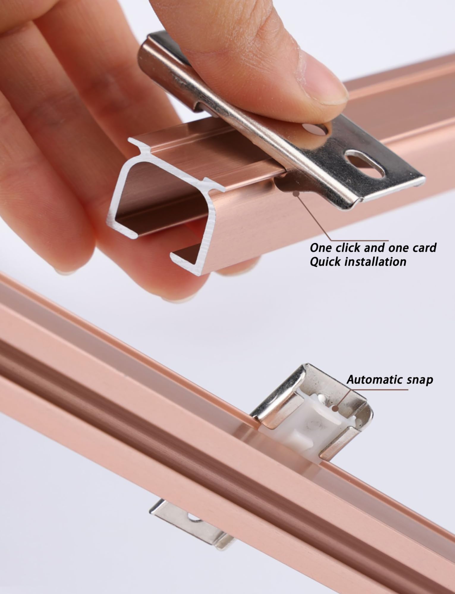 Ensemble de rail pour rideau de plafond, rail de séparation de pièce, ensemble de rail pour rideau de douche avec crochets et tous les accessoires pour salon, chambre à coucher, placard et