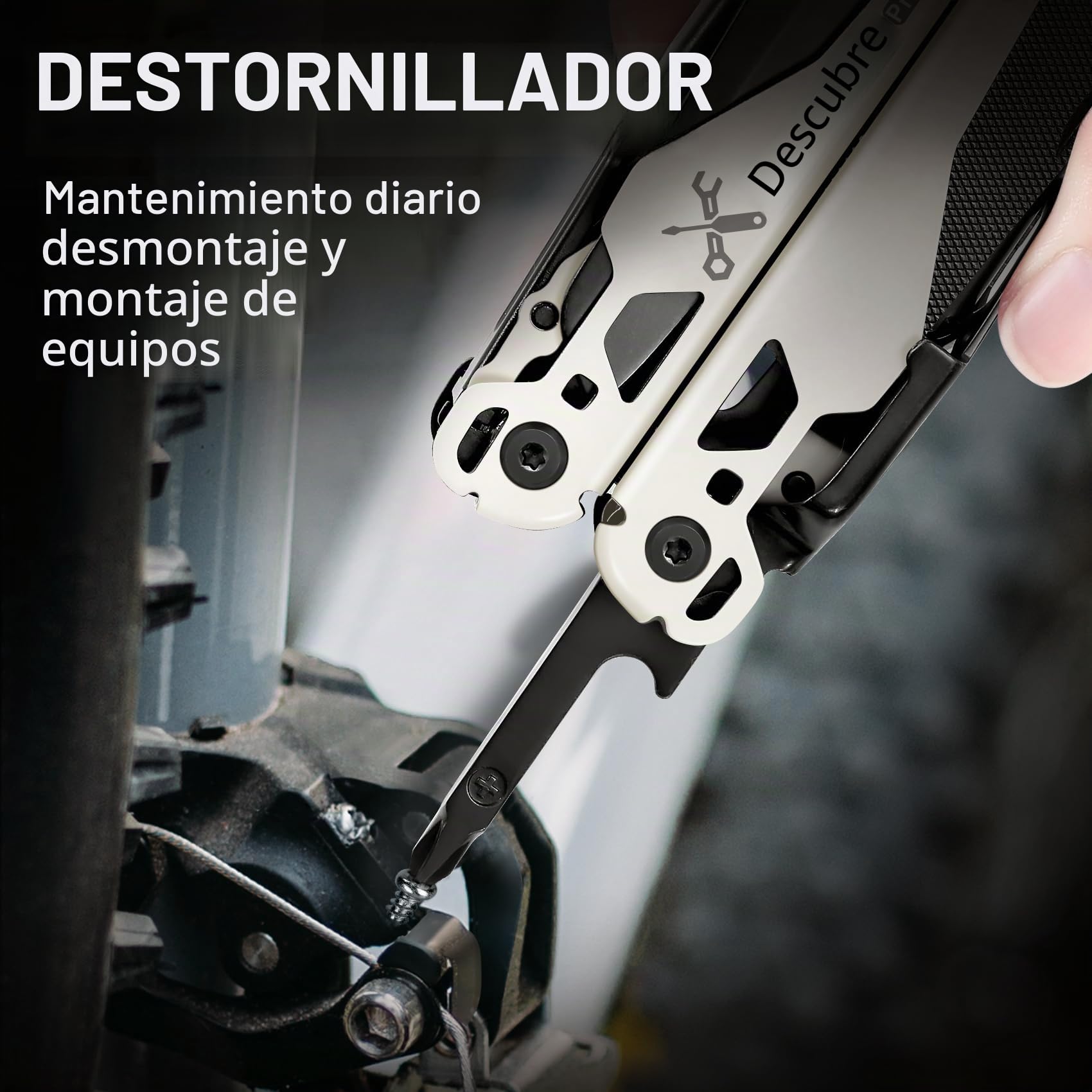 Multiherramienta 23 en 1 con caja de regalo, destornilladores, destornilladores de sierra, alicates abrebotellas, cuchillo de camping, accesorios geniales para hombres