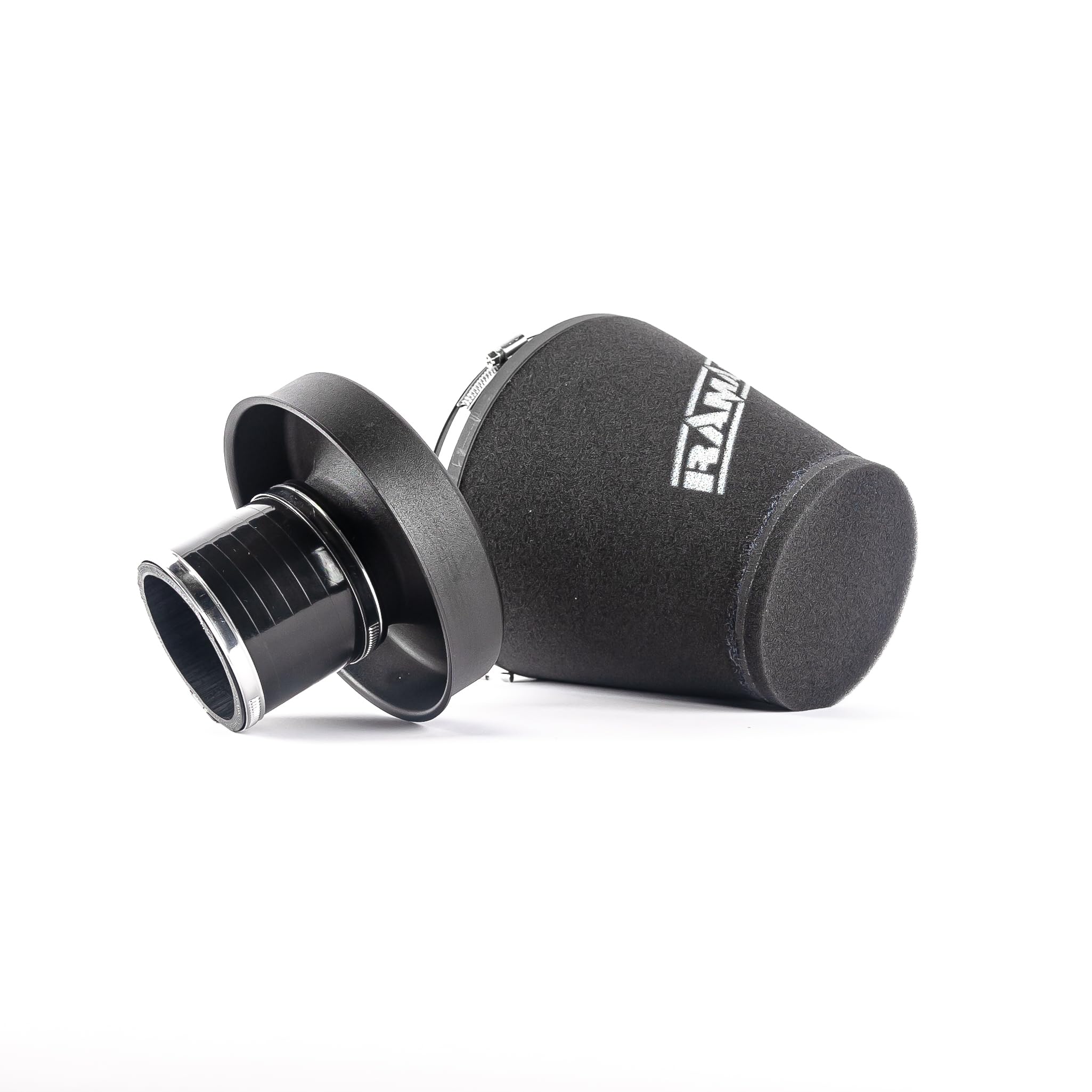 Ramair Large Cone Air Filter Universal Intake -Trumpet & Silicone Hose - 76mm OD