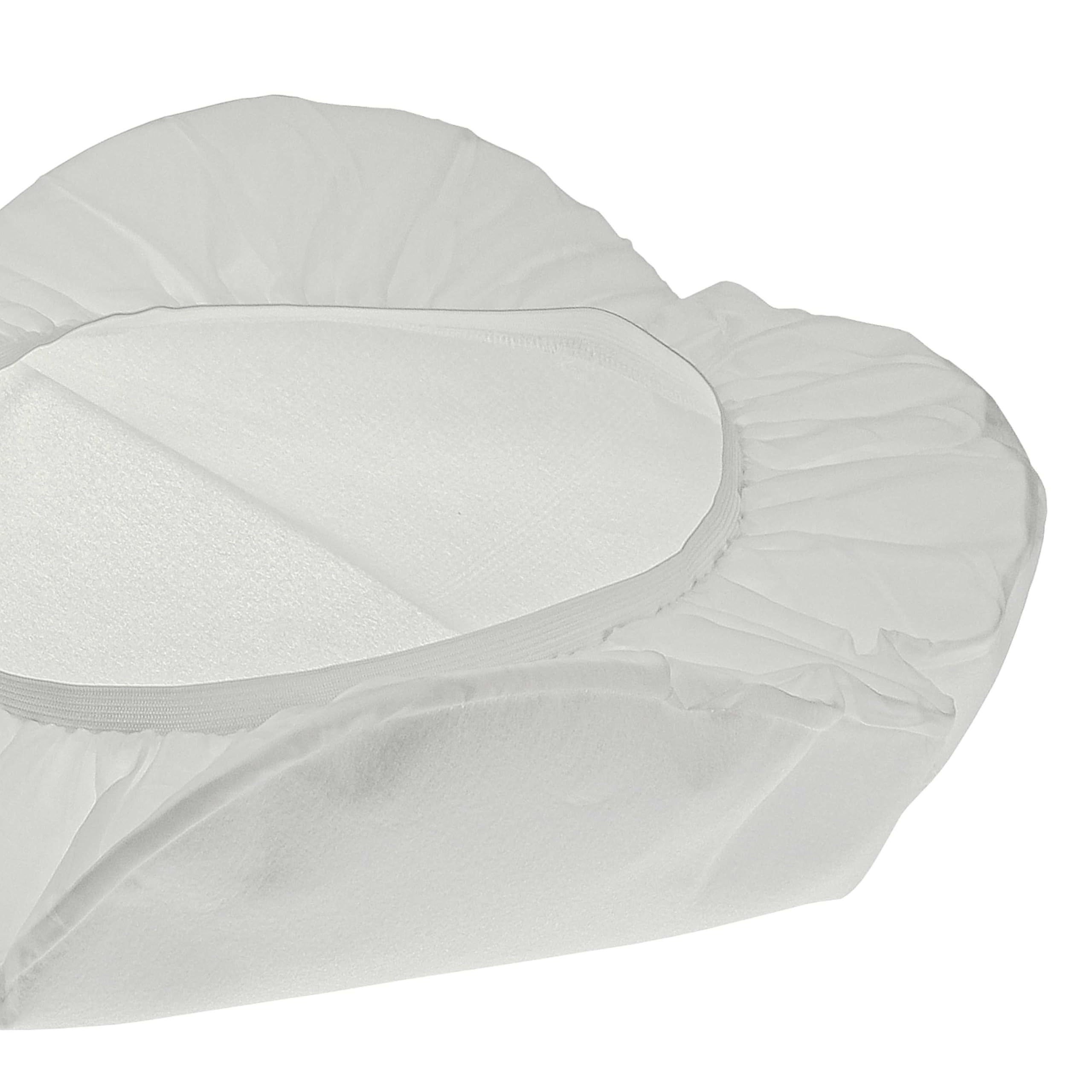 vhbw 2x Filtres à membrane compatible avec Würth ISS 55, ISS 45, ISS 35, ISS 32 aspirateur - Lot de filtres textiles blanc