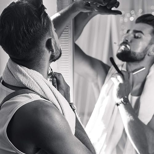 Miniatura 6 de feather Artist Club Mango plegable afeitar de afeitar, Negro