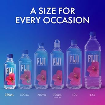 FIJI Natural Artesian Water 330 mL / 11.15 Fl Ounce Bottle (Pack of 6)