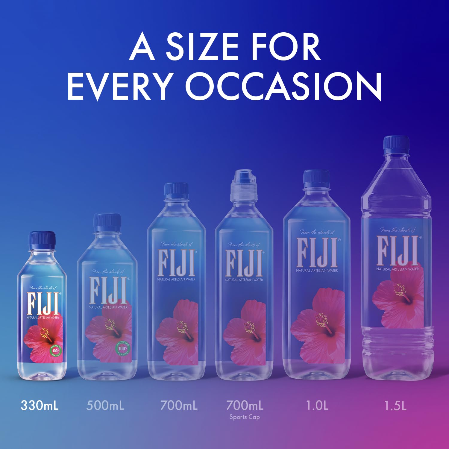 Acqua delle Fiji Naturale Artesiana in Bottiglia 330mL / 11,15 Fl Oz (confezione da 24) - 100% Naturale Elettroliti - NUOVO
