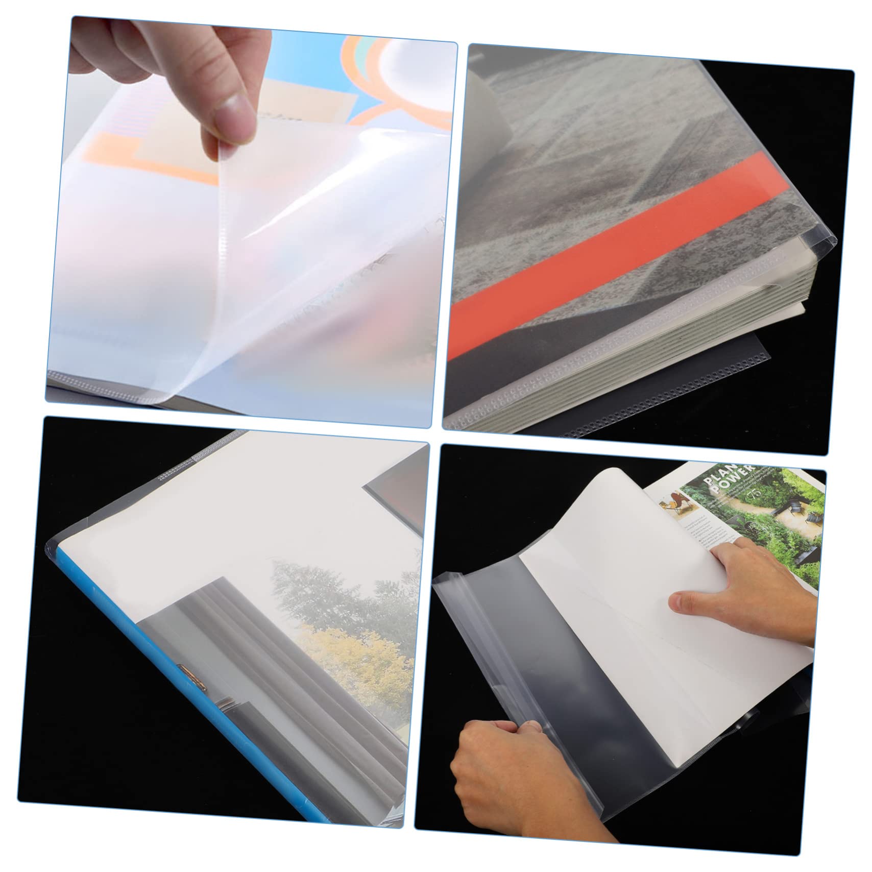 Gadpiparty 2 Set Protettive Trasparenti Per Libri Per Studenti Per Progetti Scolastici E Presentazioni Professionali Facile Applicazione E Resistente Compatibile Con Testi 30 Pezzi*2