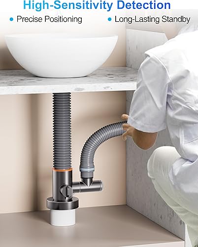 Miniatura 4 de Monitor de fugas de tubería de agua, detector de tuberías subterráneas mejorado de alta resistencia, intensificador de sonido, probador de fugas,