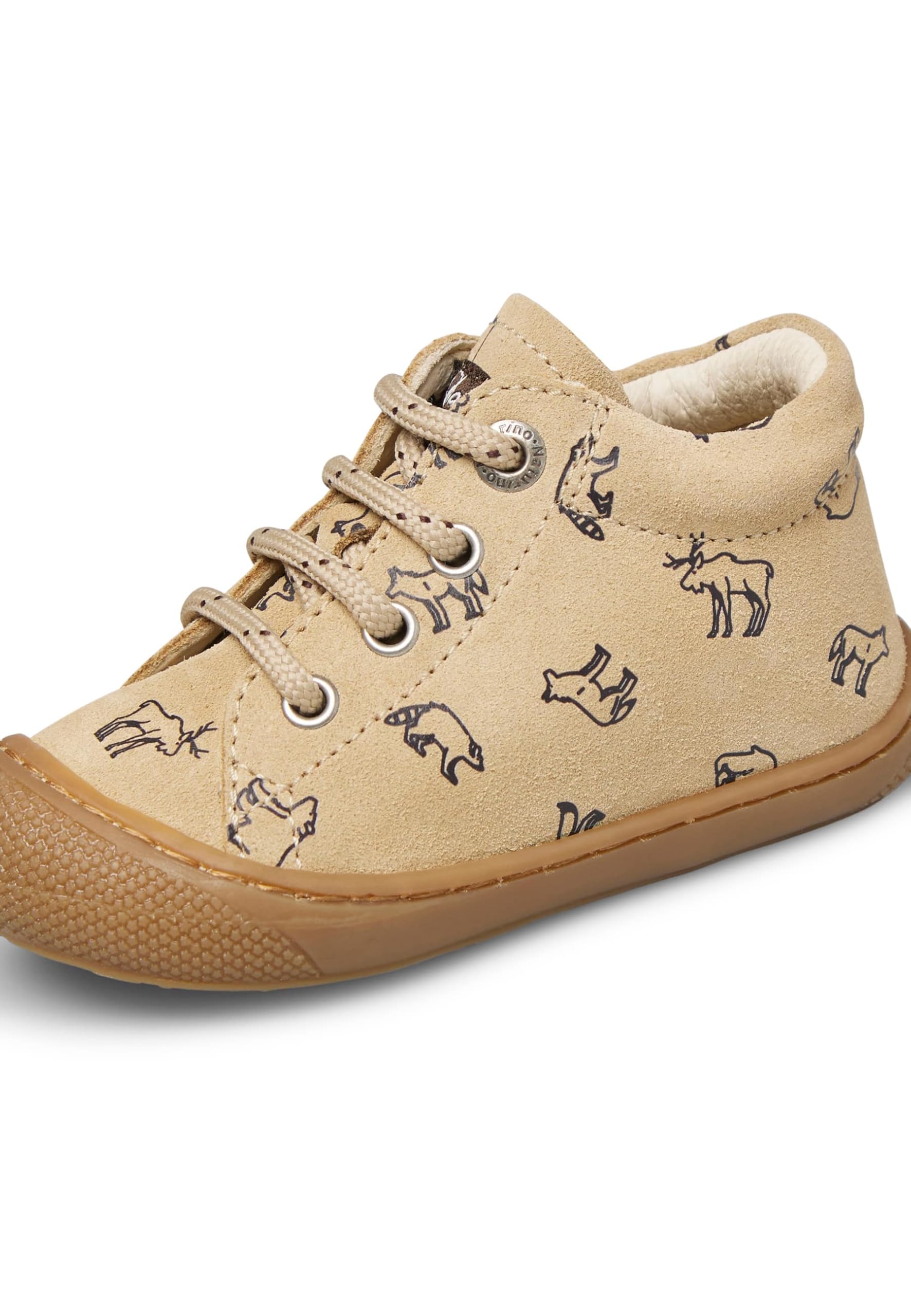 Naturino Lauflernschuhe aus Veloursleder, Beige- 20