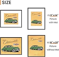 Vista 3 de upsimples - Portarretratos de 16 x 20 pulgadas, para fotos de 11 x 14 pulgadas con paspartú o de 16 x 20 pulgadas sin paspartú, marcos de póster