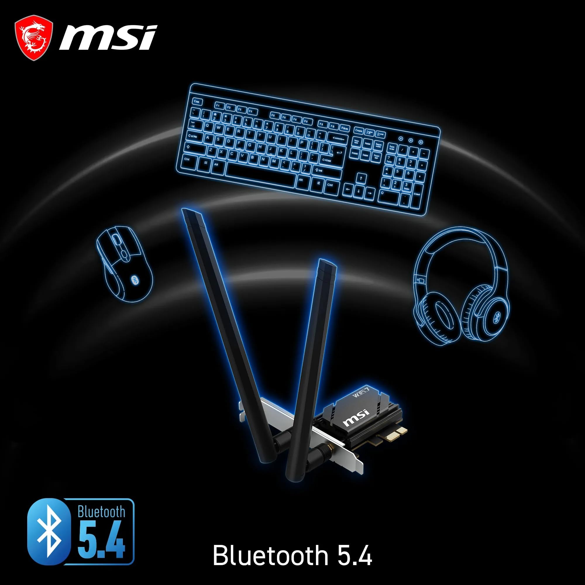 MSI NIC PCIE WIFI 7 BE6500 HERALD