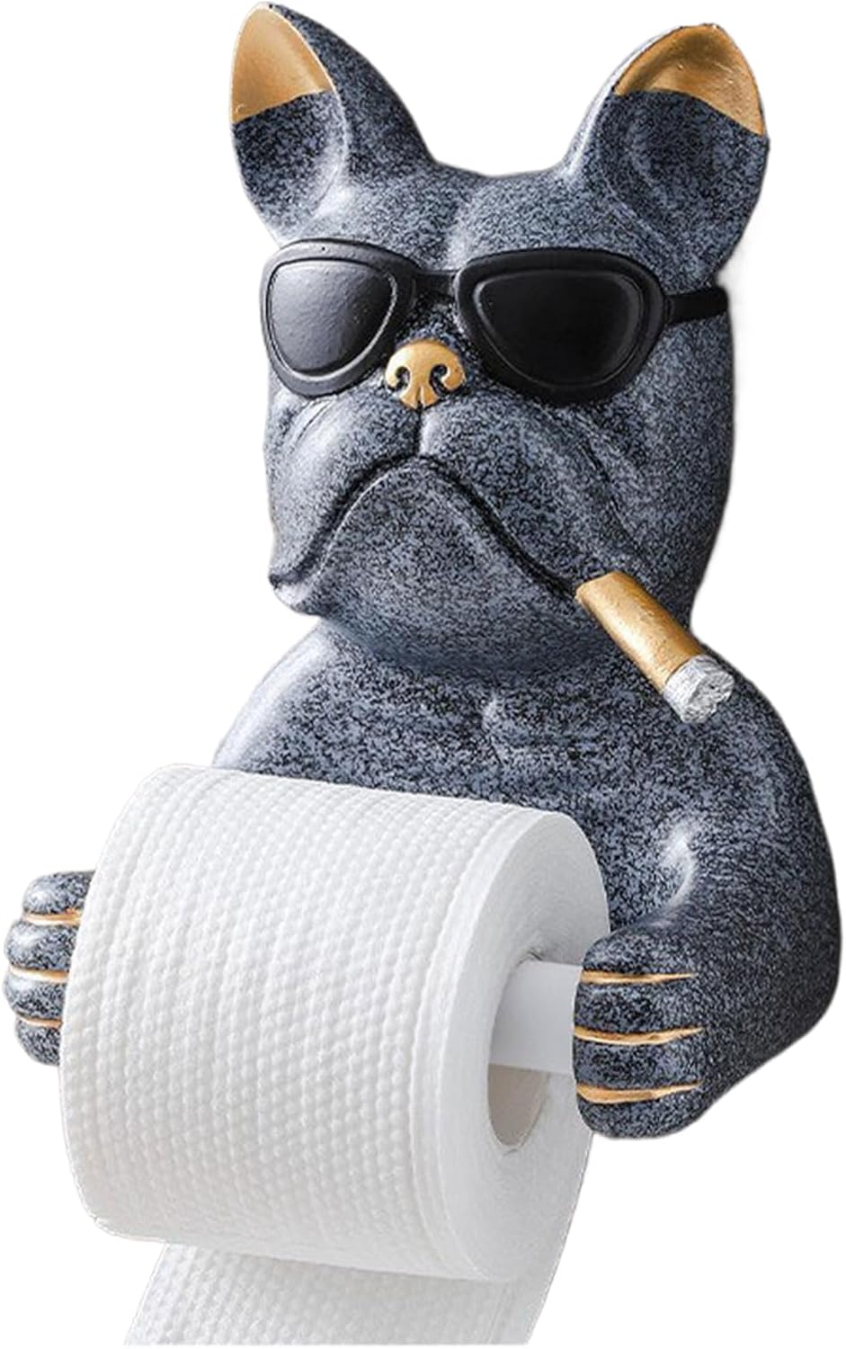 Puppy Roll Rack - Toilet Paper Holder for Nautical Spaces | Artistic Metal Outline with Secure Wall Bracket & Compact Vertical Storage for Restaurant Lavatory, Guest Bath, Comfort Room and L