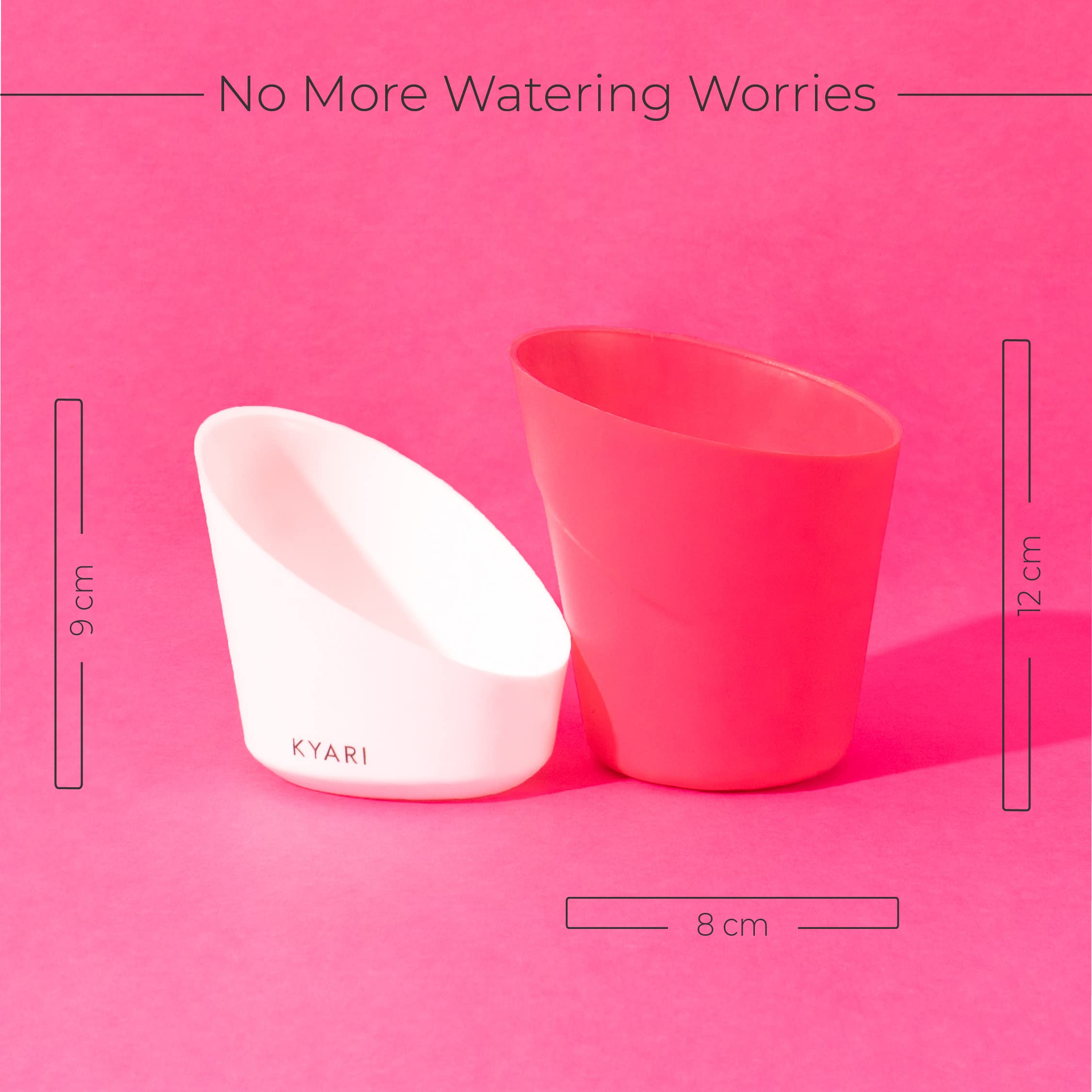 Magenta Self-Watering Pots - 8 Pack for Indoor Plants -4