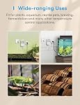 meross Smart Temperature Controller with Heating Cooling Power Plug, 3600W 15A Works with Apple Home, Alexa, Google Assistant, Digital Thermostat Socket for Heater Reptiles Greenhouse Aquatium