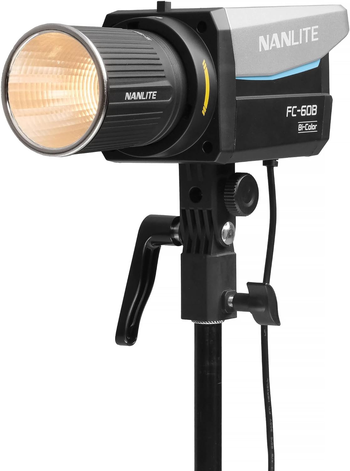 NANLITE FC-60B 70W Compact Bi-Color Light, Adjustable 2700K-6500K Studio LED with High CRI, Quiet Fan Cooling, Mobile App Control, Ideal for YouTub