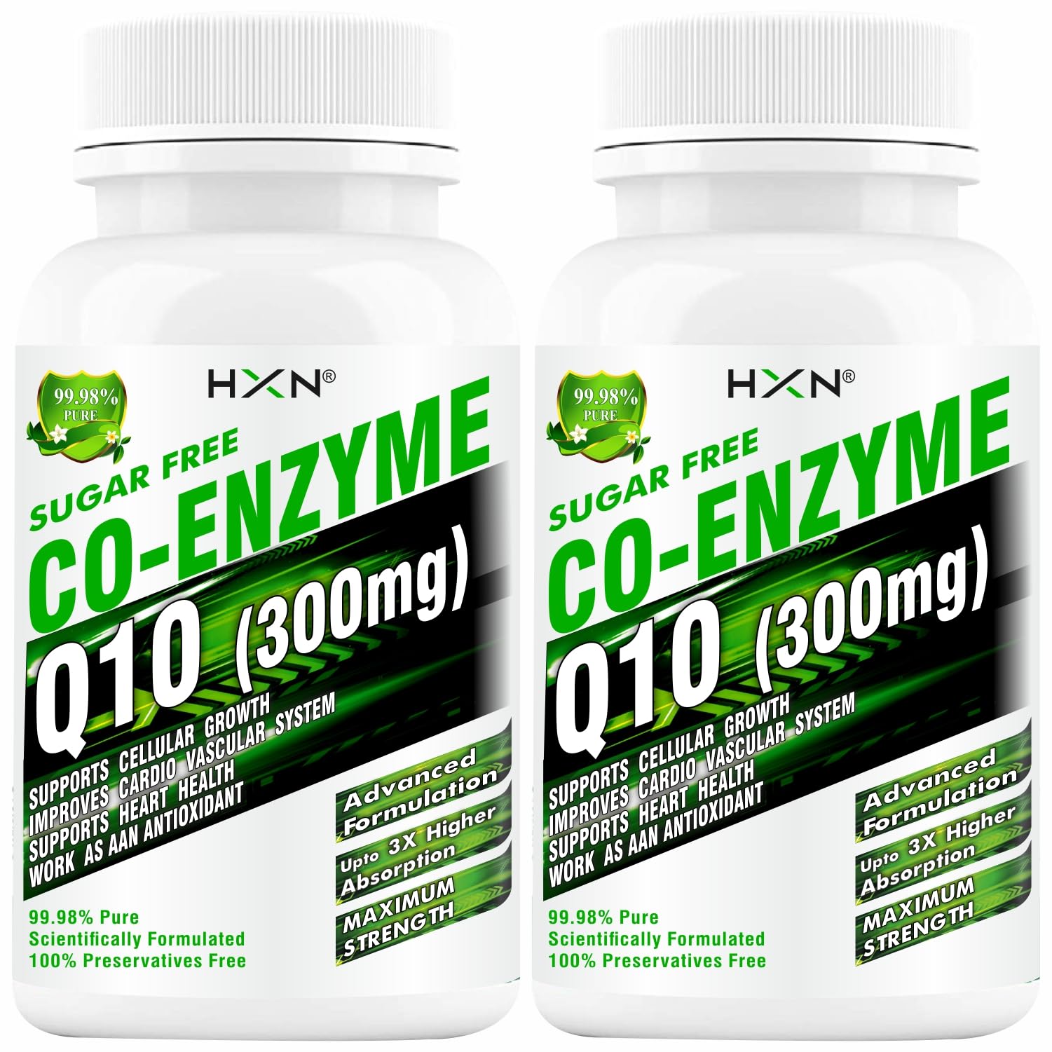 Coq10 Supplement, Coenzyme Q10 (High Strength Ubiquinol 300mg) With Omega 3, Alpha Lipoic Acid To Boost Antioxidant, Cellular Energy, and Heart Health-120 Tablets