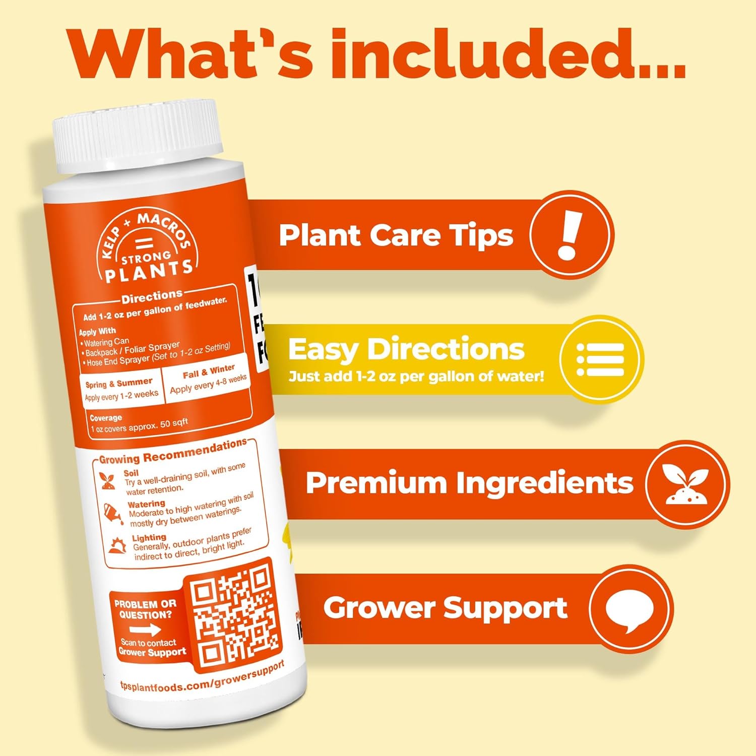 10-10-10 Fertilizer for Plants – Liquid Plant Food for Balanced Nutrition, Strong Roots & Healthy Growth, 32 oz