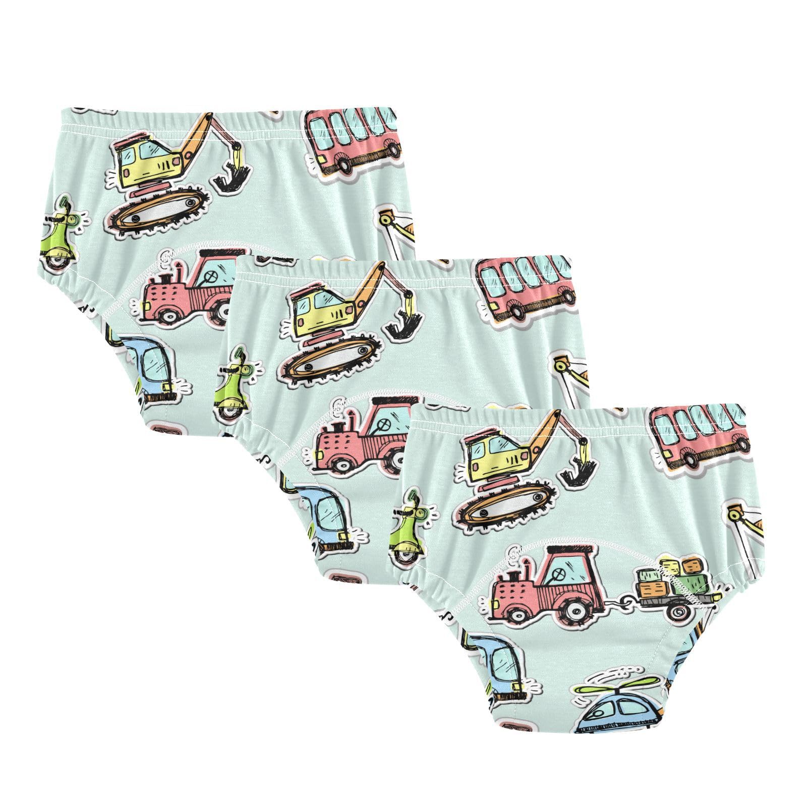Aflyko Potty Training Underwear Construction Truck Bus Plane Toilet Trainer for Boys Girls 2T-5T