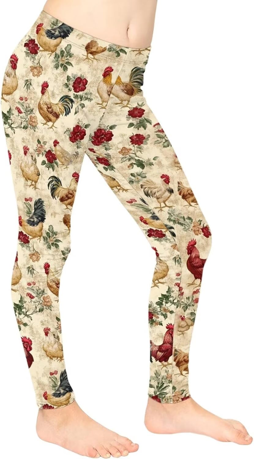 Upetstory Girls Leggings Size 4-13 Years for Kids Toddler Yoga Active Summer Clothing
