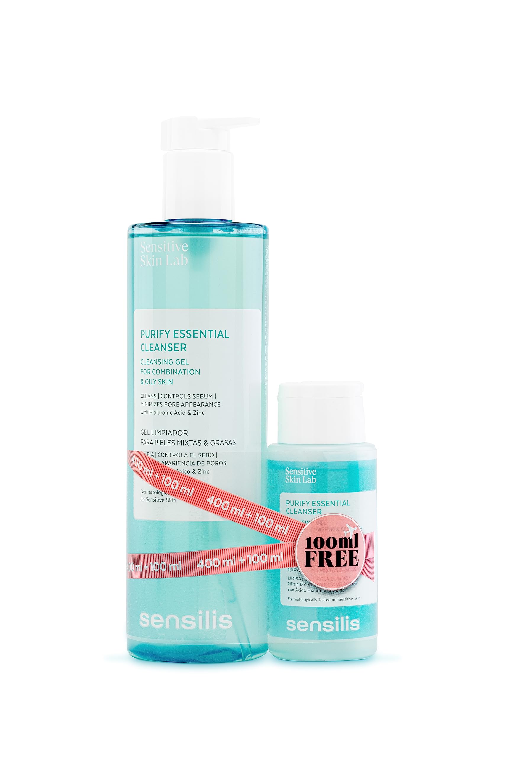 SensilisPack Purify Essential Cleanser Gel 400ml And 100ml