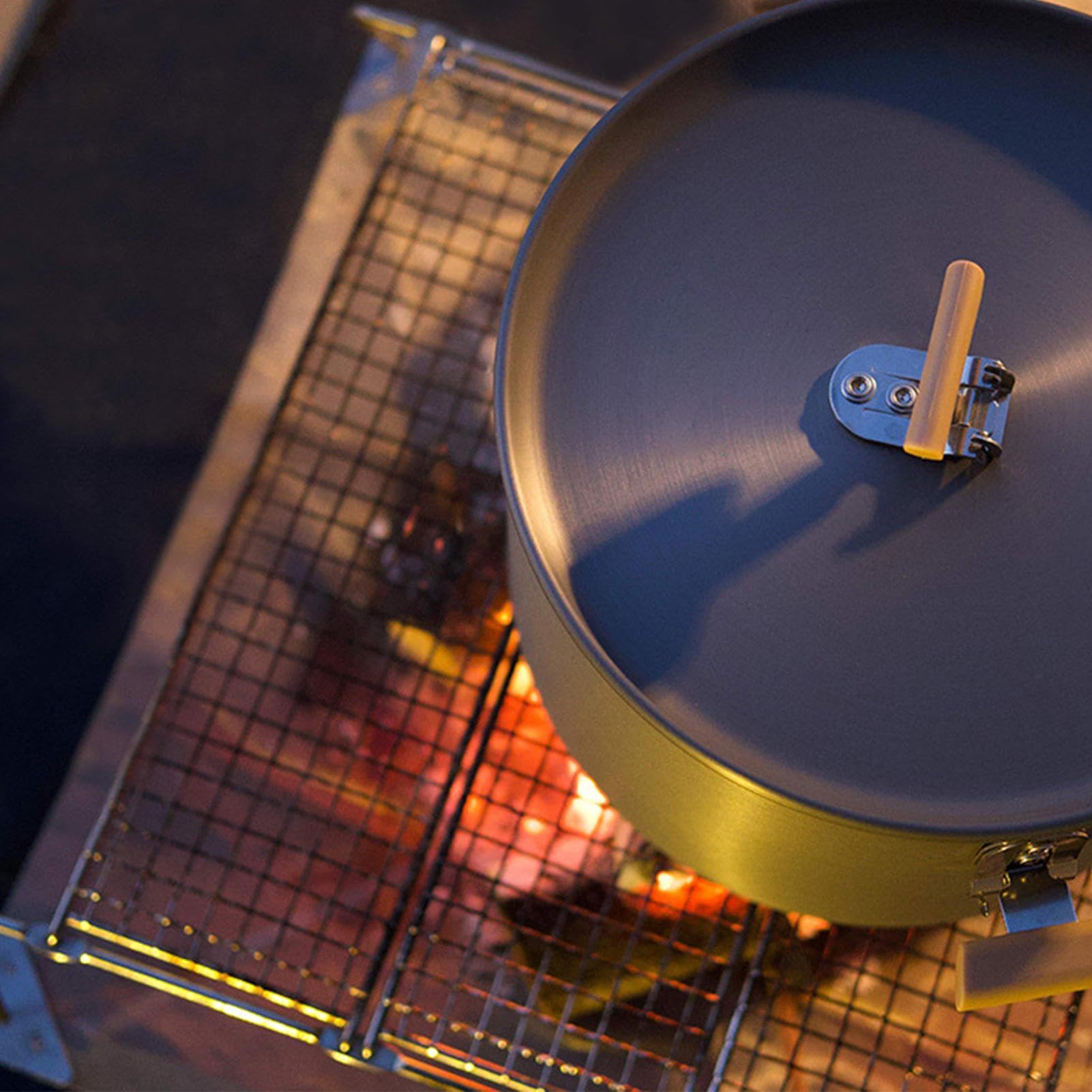Barbecue portatile a carbonella, portatile, pieghevole, in acciaio inox, per cucinare all'aperto, escursionismo, campeggio, picnic | Griglia da campeggio portatile Griglia da campeggio pieghevole in acciaio inossidabile Griglia a carbone per picnic in