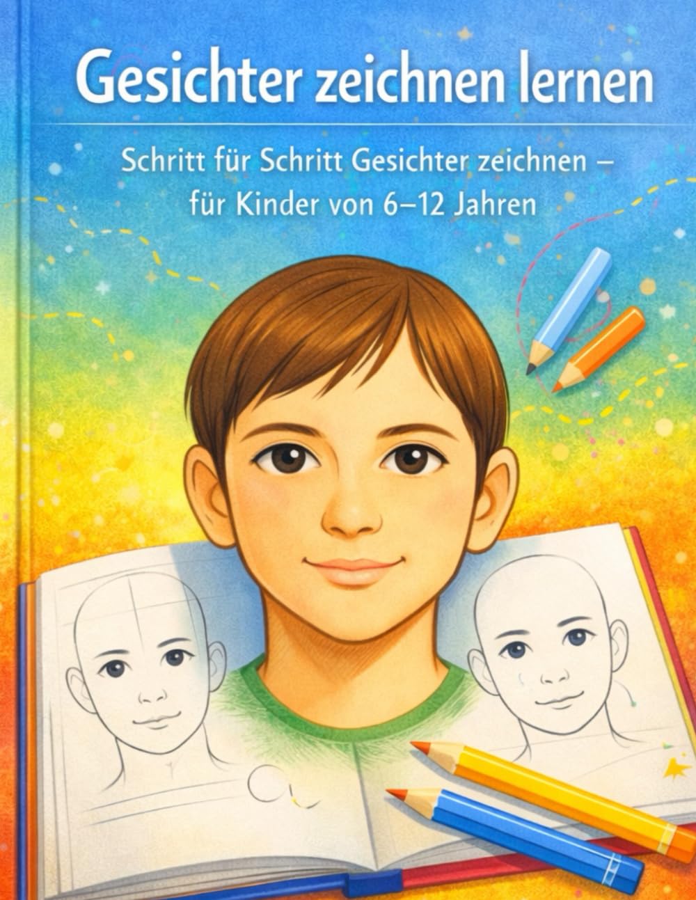 Gesichter zeichnen lernen für Kinder: Einfache Schritt-für-Schritt-Anleitung ab 6 Jahren