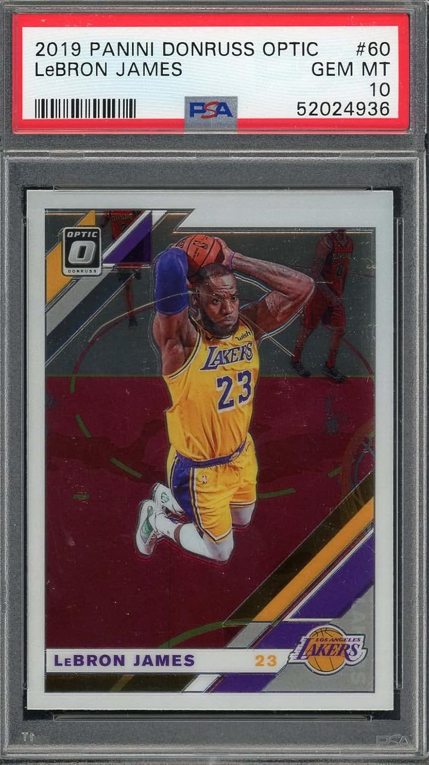 LeBron James 2019 Panini Donruss Optic Basketball Card #60 Graded PSA 10