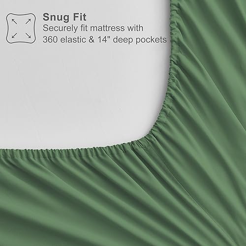 Miniatura 6 de Maple&Stone Juego de edredón tamaño King de 7 piezas en una bolsa, juego de cama alternativo de plumón con sábanas, fundas de almohada y fundas,