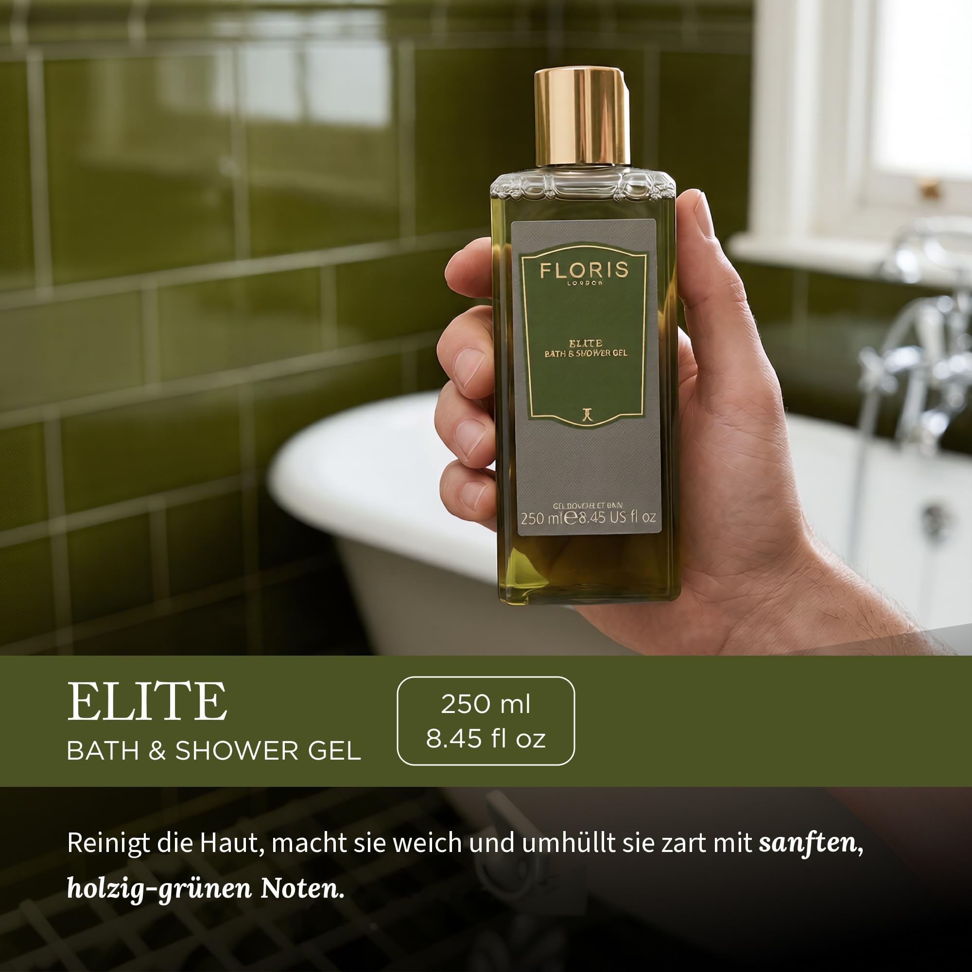 Floris London Elite, Dusch- und Badegel, 250 ml