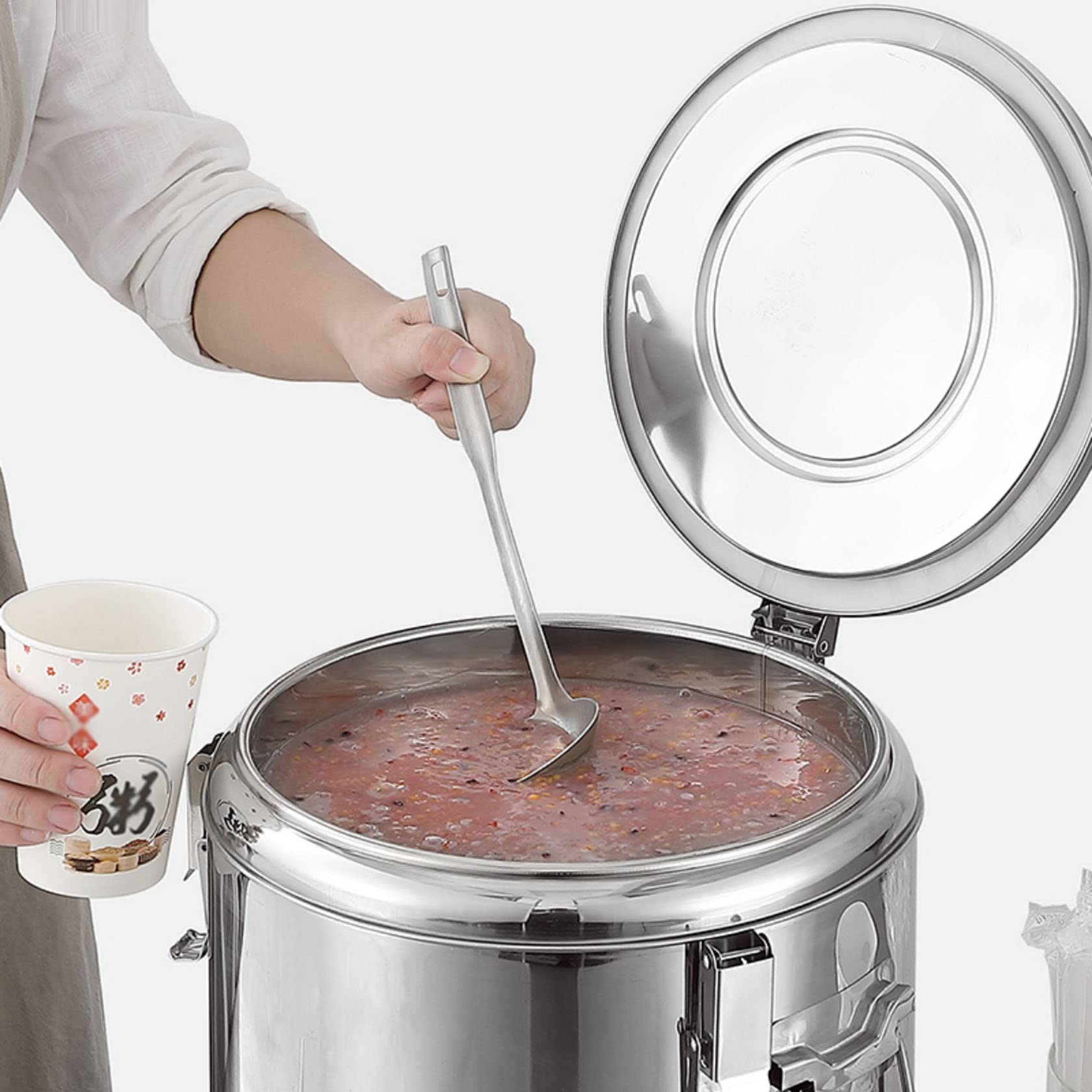 Gewerbe-Isoliereimer, Cafeteria-Eimer, extra Lange Isolierung, Suppen- und Breieimer für Verkaufsstände/-/70L
