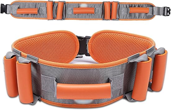 NICHOY Transfer Belt with Leg Loops,Medical Nursing Safety Gait Assist Device Sling for Seniors,Physical Therapy Gait Belt,Breathable Mesh ClothA,XL-XL