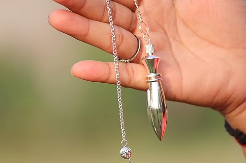 Miniatura 6 de Karnak egipcio Plata Anillo Chapado En Metal péndulo curación Dowsing a + + Metafísica Espiritual Respuestas Jet Crystal Internacional Terapia