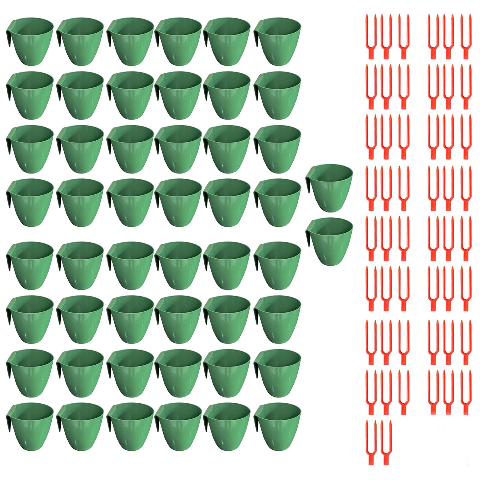 Linvimia Food Grade Propagation Cups Including Runner Forks and Breathable Structure for Efficient Strawberry Cultivation Rooting Plant Cups
