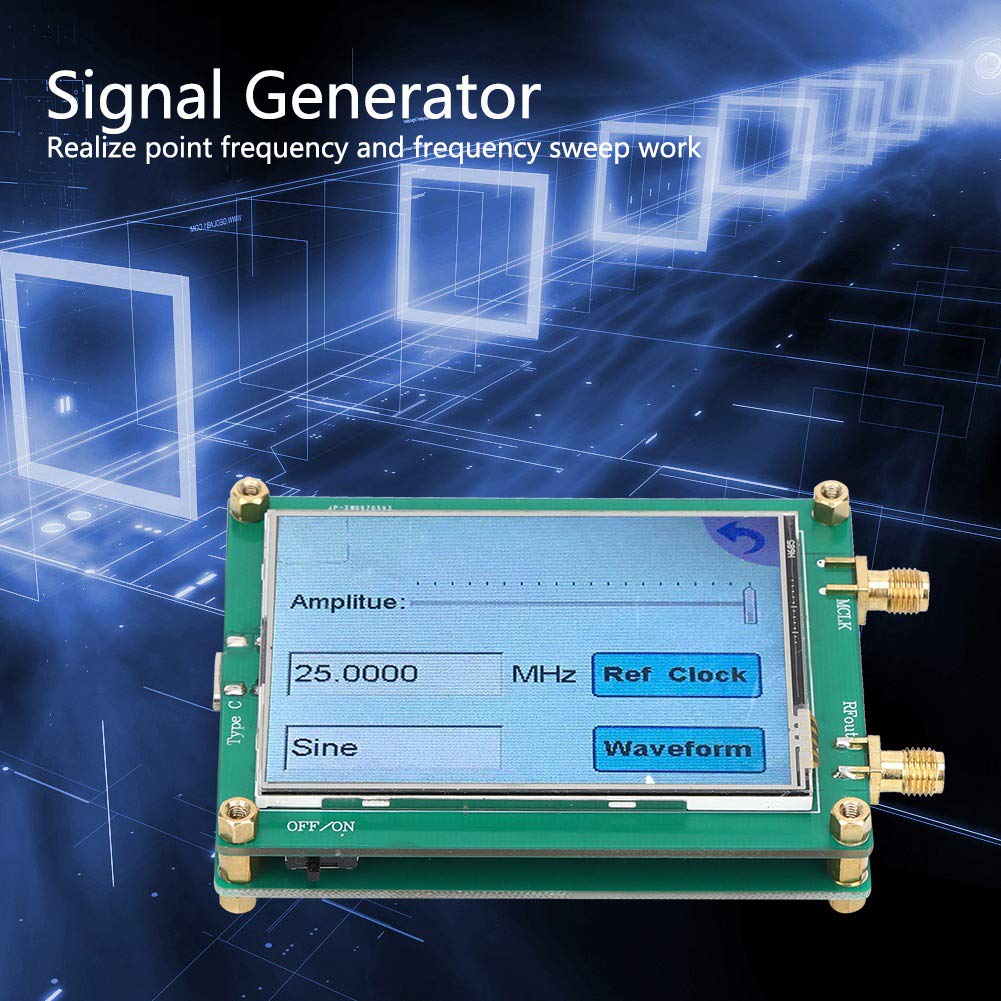Generatore di segnale, generatore DDS Full Touch Screen TFT AD9833 per onda sinusoidale/triangolare/quadrata