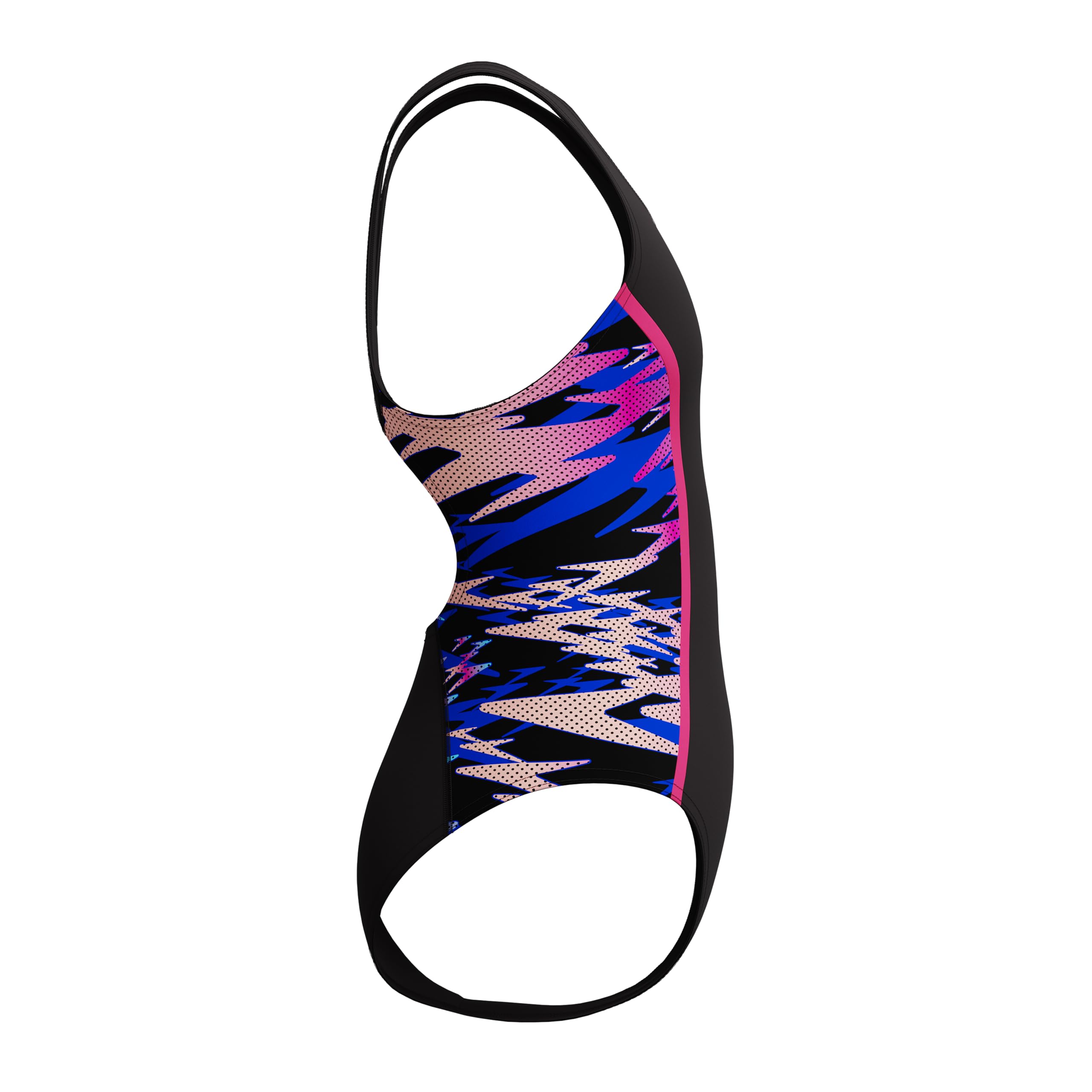 Speedo Hyperboom Splice Muscleback Maillot de bain pour fille Anthracite/rose margarita