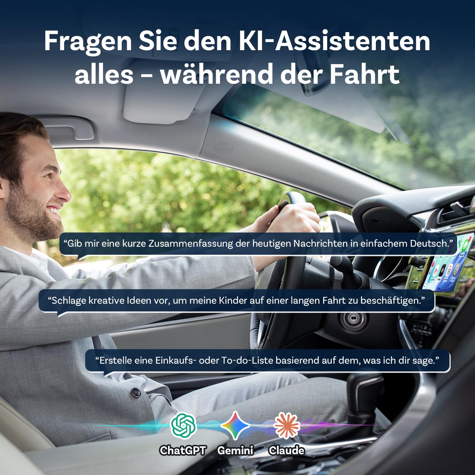OTTOCAST Mini Core 2-in-1 Kabelloser CarPlay & Android Auto Adapter, Micro Mini Cube Wireless Car Dongle mit Smart-Switch-Taste, Wi-Fi 6 & Bluetooth 5.4, Automatische Verbindung für 98% der Fahrzeuge
