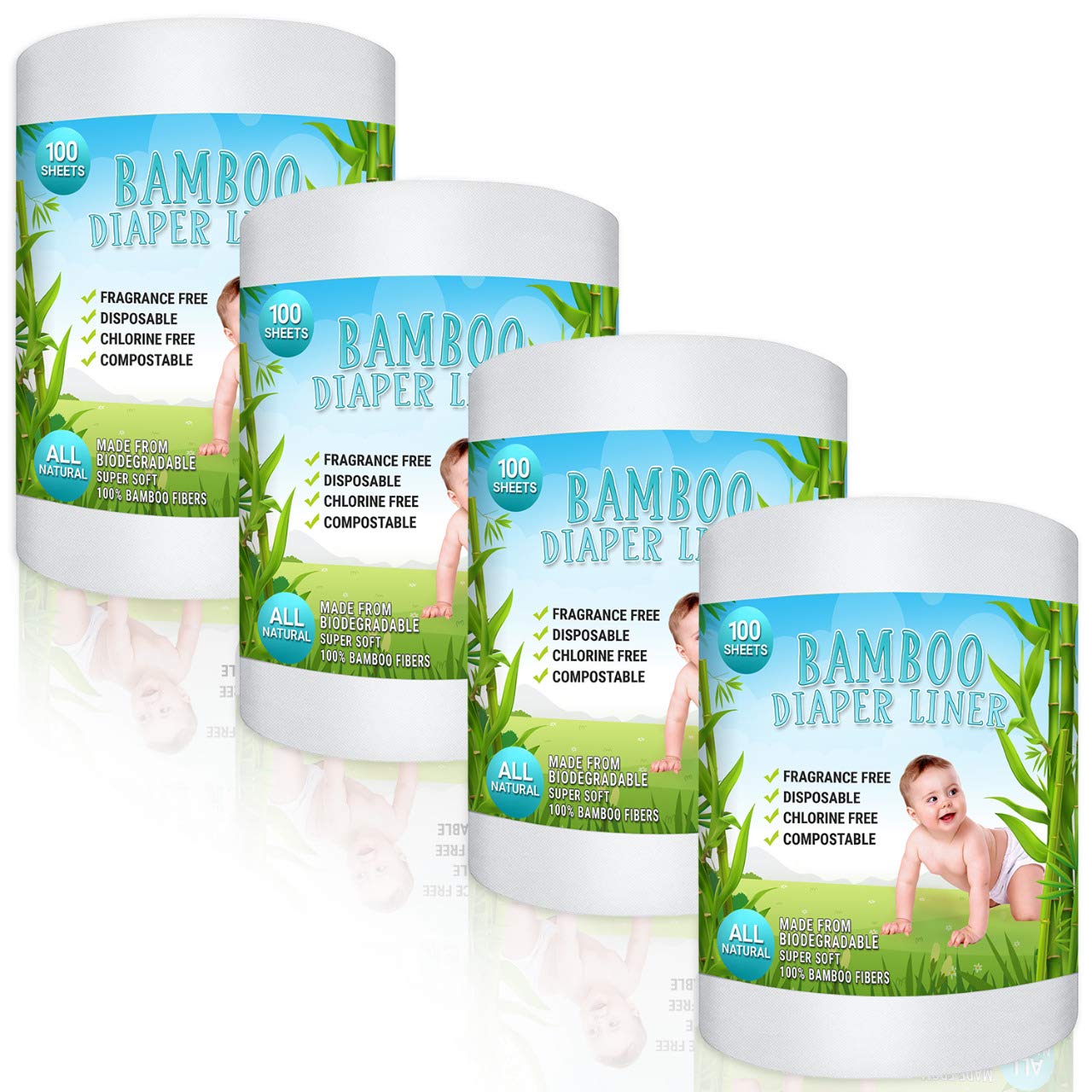 Buy Bamboo Diaper Liners Fragrance Free Cloth Diaper Liners