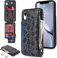 Vista 14 de Cavor Funda para iPhone Xr con tarjetero, funda tipo cartera para iPhone Xr para mujeres y hombres, funda para teléfono iPhone Xr con cartera, Crema