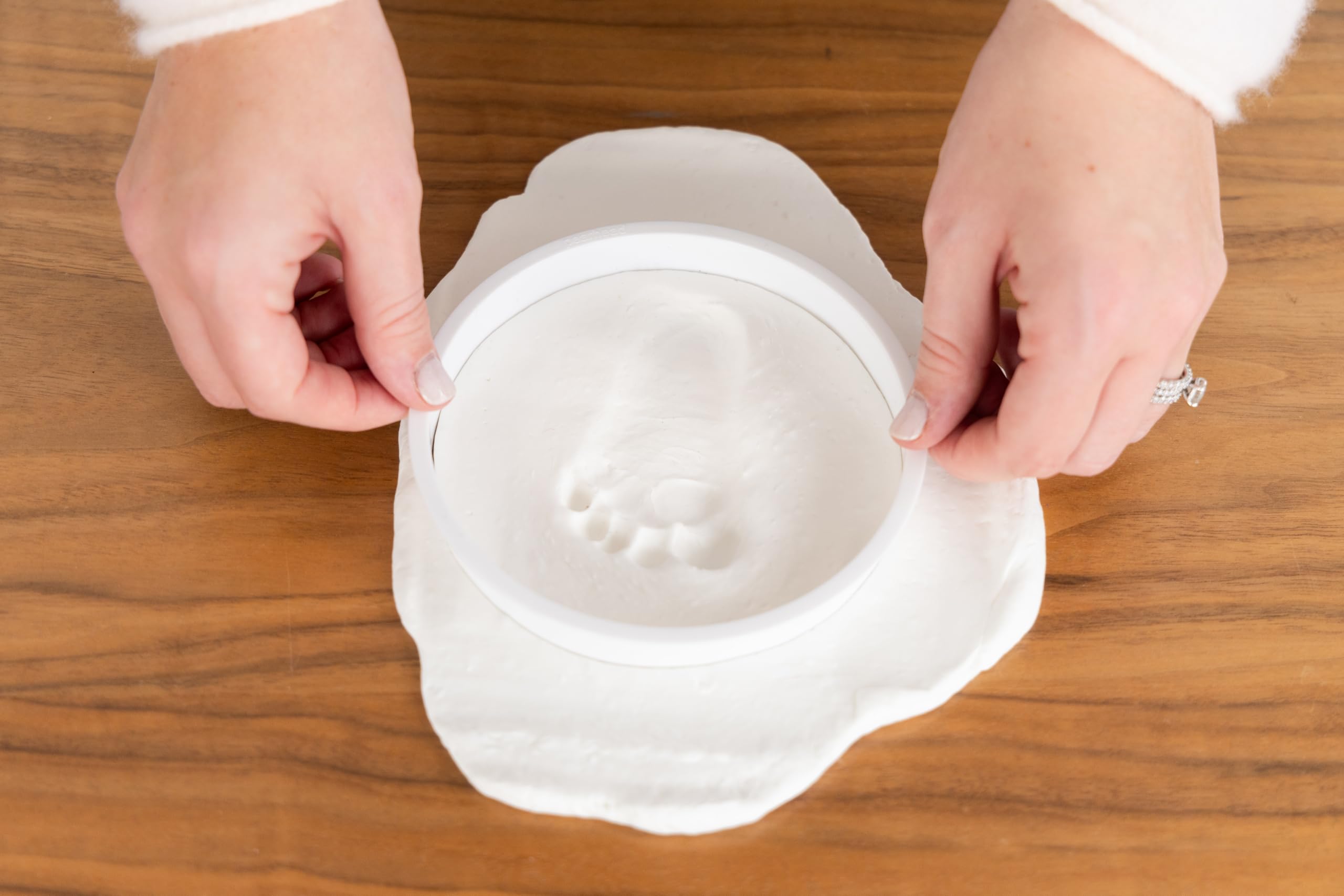 Reece Studio Baby’s Handprint Christmas Keepsake Kit Ornament, DIY Clay Newborn Footprint and Handprint Maker, Gender-Neutral Gift For New And Expecting Parents, 2 Pack