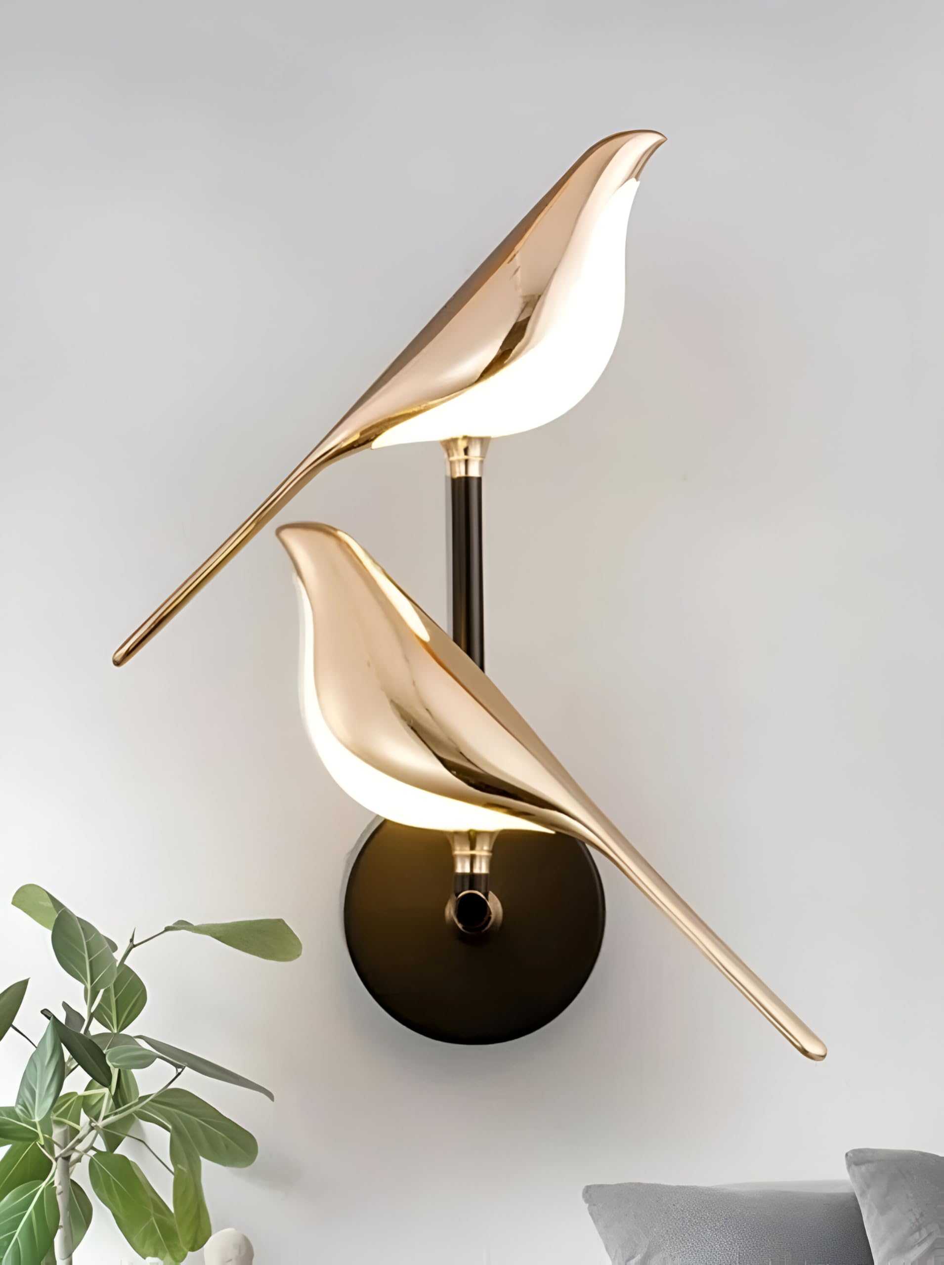 Desidiya Two Jointed Modern Chirpy LED Bird Light for Living Room Light Fixture for Indoor Dining Table, Kitchen Island, Café & Home Décor Modern Hanging Light-image-6