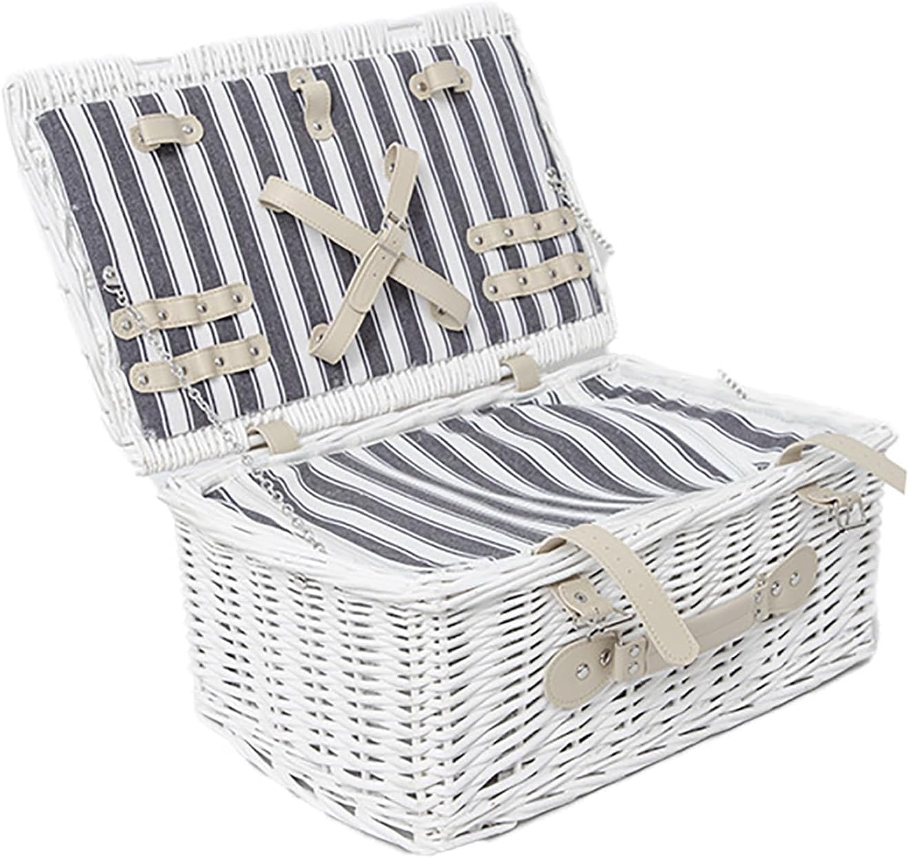 ピクニックバスケットケージ収納藤野菜収納籐製カバー付き防塵ハンドル持ち運び簡単小物収納かわいいキャンディーフルーツピクニックフルーツ