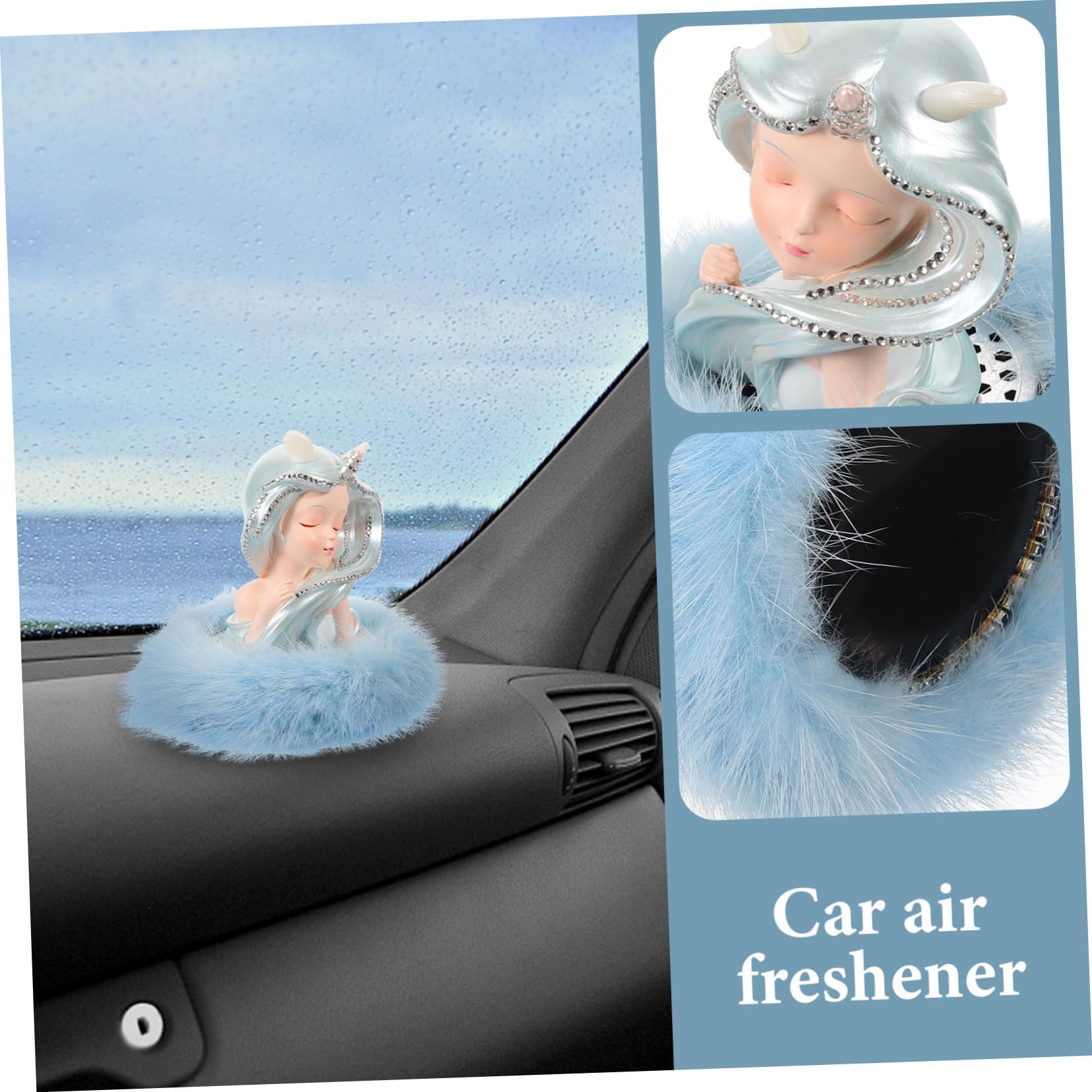 Ciieeo Profumatore Auto Forma Di Angelo Decorazione Per Auto Accessorio Per Interni Elegante Materiale Di Profumo Fresco e Duraturo