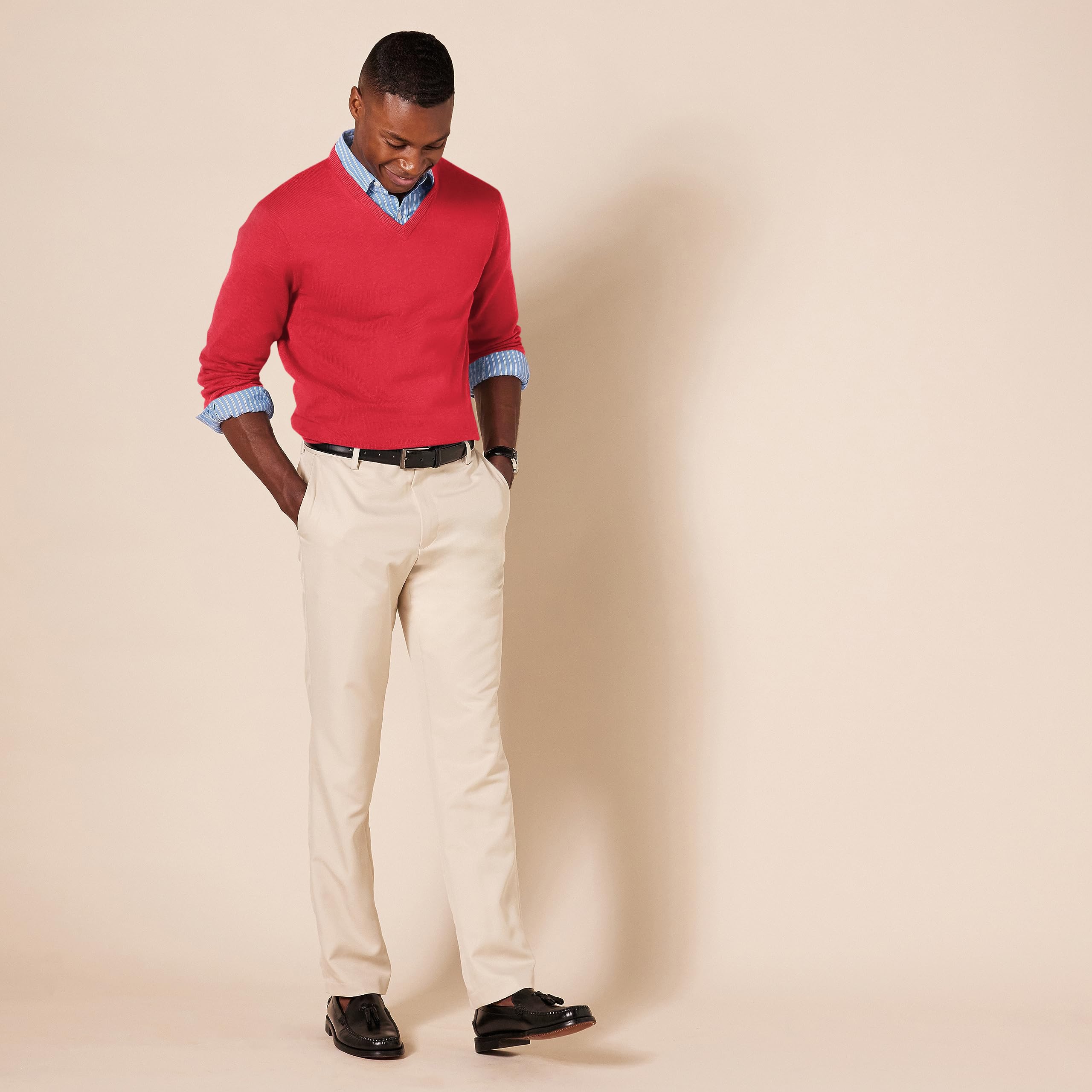 Amazon Essentials Uomo Maglione Pullover con Scollo a V (Disponibile in Taglie Big & Tall)