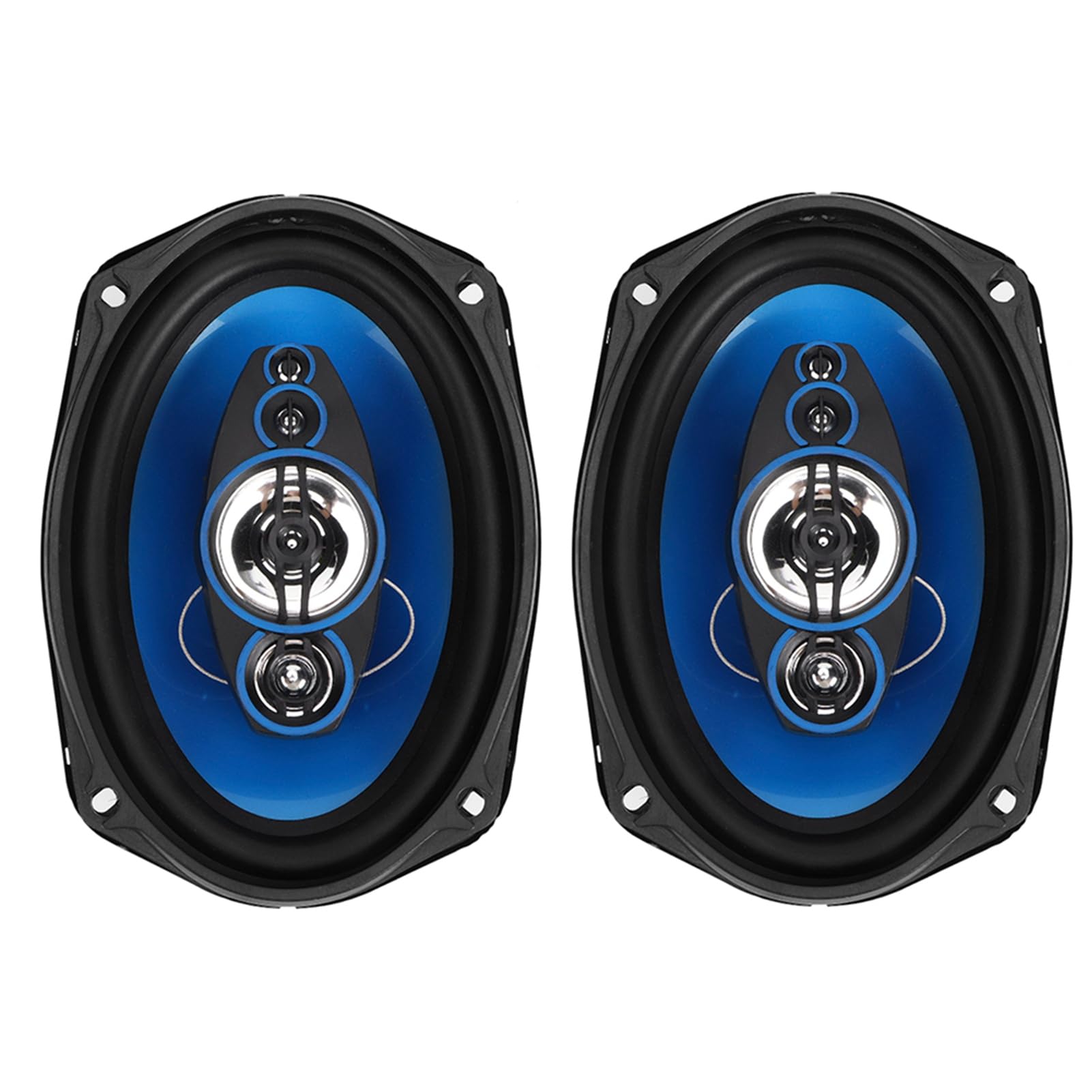 Tnfeeon Altoparlanti per Auto 6x9 Coppia Altoparlanti Audio per Auto Coassiali Picco da 1000 W Surround in Gomma PE Ad Alta sensibilità per Aggiornamento Stereo del Pannello del Bagagliaio della